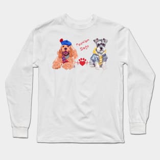 Fashionable dogs Long Sleeve T-Shirt